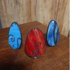 Komplet jajek witrażowych jajek wielkanocnych