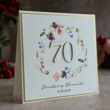 Personalizowana kartka na 70 urodziny, BH 70