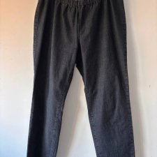 Ciemnoszare spodnie bawełniane WOB z gumką w pasie, wygodne i klasyczne 5XL /6XL