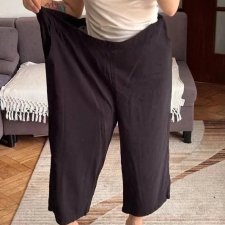 szerokie spodnie palazzo z wysokim pasem  8XL / 56 / 28