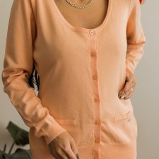 nowy brzoskwiniowy sweterek M/L