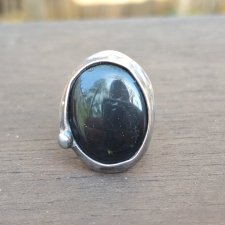 Onyks - pierścionek regulowany