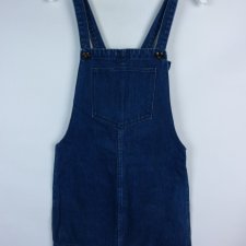 Zara Denim jeans spódnica mini na szelkach dżins / S