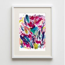 Akwarela "Kwiaty" A4 oryginał