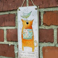 Deseczka z sentencją "Zasypiaj z marzeniami. Budź się z planami"