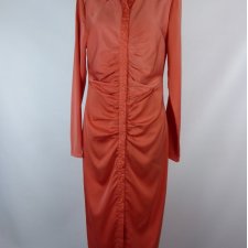 Pretty Little Thing koszulowa satynowa sukienka maxi z metką / 40