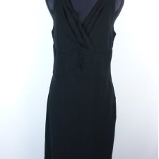 H&M ołówkowa czarna sukienka midi / 40