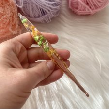 Artystyczne szydełko z suszonymi kwiatami 4,50 mm