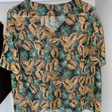 Bluzka Vintage w liście