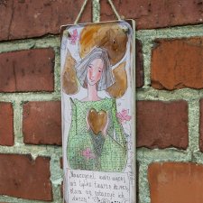 Deseczka z sentencją "Nauczyciel widzi więcej niż tylko twarze dzieci..."