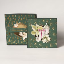 Kartka świąteczna ręcznie robiona pudełko na pieniądze