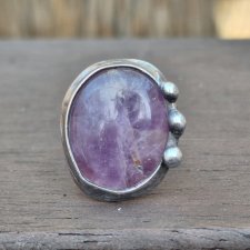 Ametyst - pierścionek regulowany