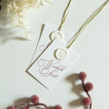 Bileciki świąteczne do prezentów zawieszki