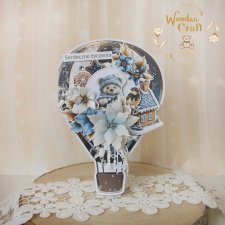 Kartka balonik, prezent na urodziny roczek chrzest "JollySeason"GOTOWA