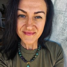 naszyjnik z azurytu ,turkusu afrykańskiego i ametystu