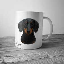 Kubek z jamnikiem DUŻY 440 ml