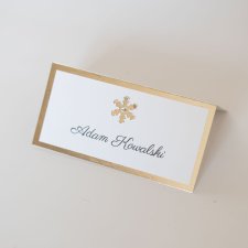 Srebrne winietki na zimowy ślub 10 sztuk