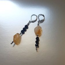 Kolczyki z Cytrynem i Turmalinem