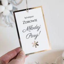 Zawieszki na alkohol, butelki, wódkę zimowe 10 sztuk