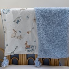 Kocyk bawełna Filiżanki baranek