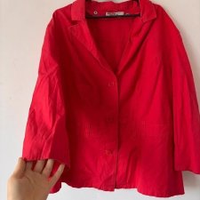 Czerwony żakiet vintage z dużymi guzikami 7XL / 54 / 26