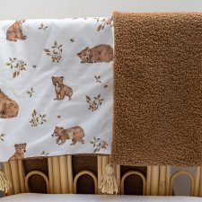 Kocyk bawełna niedźwiedzie baranek