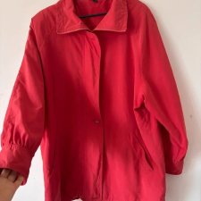 Ocieplana vintge retro  pikowana czerwona kurtka 5XL / 50 / 22