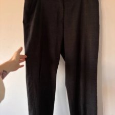 Eleganckie ciemnoszare spodnie o drobnym splocie Jessica Rozmiar 4XL / 48 / 20