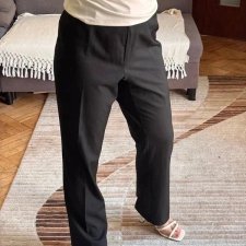 Czarne oversize spodnie wide-leg high-waist Frank Walder Rozmiar 4XL / 48 / 20