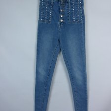 M. Sara skinny jeans spodnie dżins wysoki stan 26 / XXS
