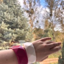 Zestaw dwóch szerokich bransoletek vintage