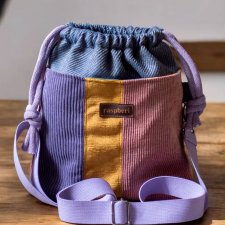 Kolorowa patchworkowa listonoszka z kominem