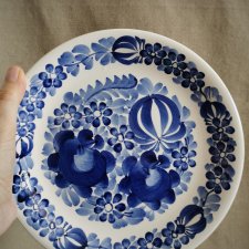 Talerz dekoracyjny ręcznie malowany Włocławek