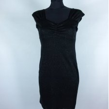 koktajlowa sukienka mini z brokatem S/M