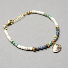 Sea collection /white seashell/ 23.06.25/ bransoletka