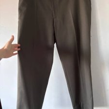 Oliwkowe męskie  eleganckie spodnie vintage / Olive tailored vintage trousers
