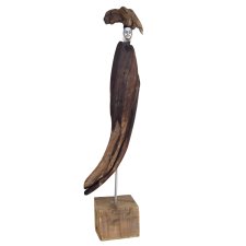 Rzeźba dekoracja ze starego drewna abstrakcja postać figurka /6/