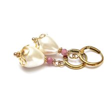 Pearls [white] perły vol. 25 - kolczyki