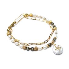 Pearls /white/ perły naturalne vol. 12 /02.11.25/ - bransoletka