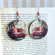 Kolczyki wiszące - Kocie dobranoc