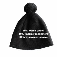 Czapka wełna kaszmir