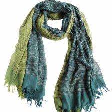 szal vintage zielony oryginalny
