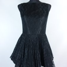 Jones + Jones koronkowa sukienka mini plisowana 8 / 34