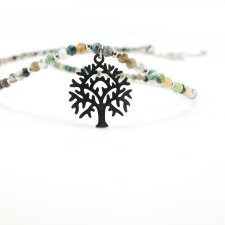 Naszyjnik "Drzewo Życia" z Agatu indyjskiego