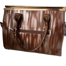 Vintage y2k brązowa torebka do ręki kuferek