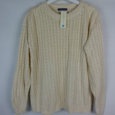 Kosinski męski kremowy sweter / L z metką