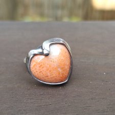 Serduszko - pierścionek regulowany