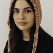 Balaclava kominiarka kaptur zamiast czapki z wełną merino i bawełną