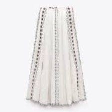 ZARA - MAXI SPÓDNICA Z HAFTEM - BOHO - XS/S