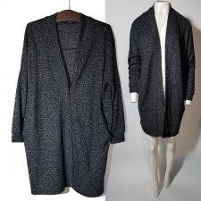 MEDICINE sweter narzutka na zatrzaski z kieszeniami S/M Hv273